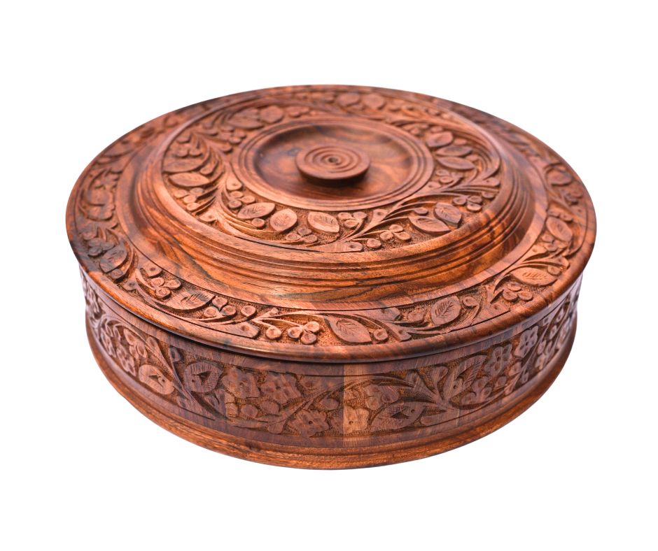 Wooden Carved Hot Pot