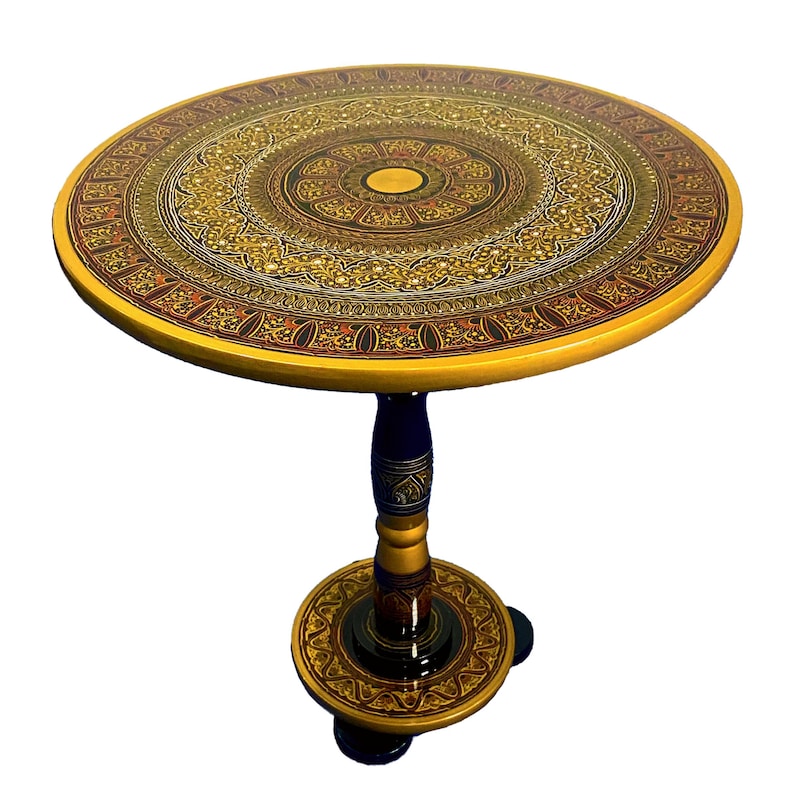 Lacquer gold coffee table